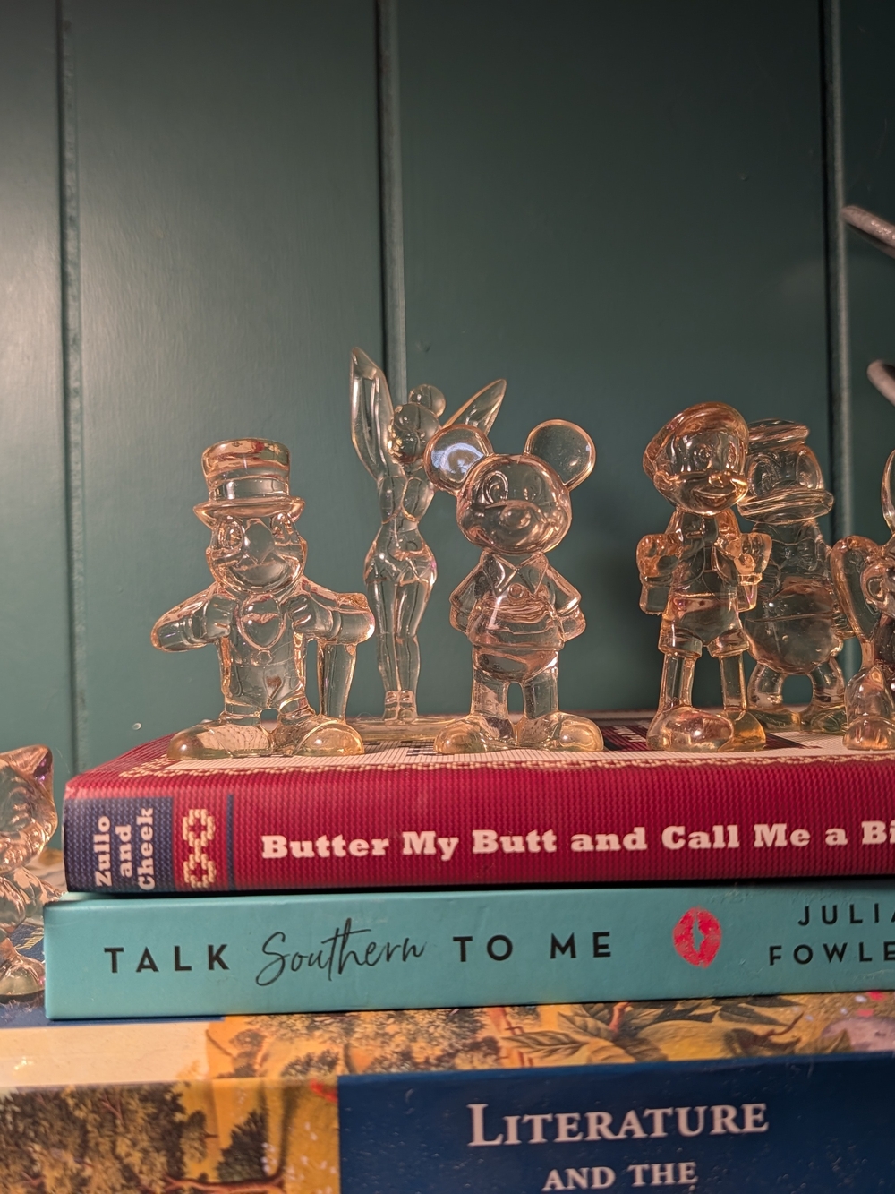 Vintage 1970's Lot of 7 Lucite Disney Character Figurine Set - Transparent